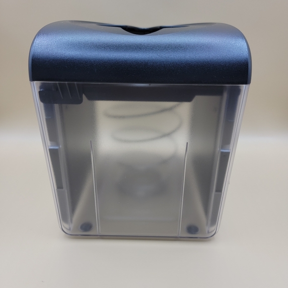 Interfold Napkin Dispenser Table Top Black Plastic Monogram Cleaning Disposables - Picture 3 of 12